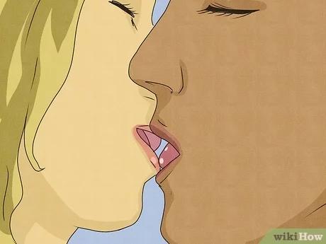 صورة عنوانها Practice French Kissing Step 4