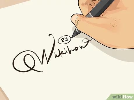 صورة عنوانها Sign a Cool Signature Step 10