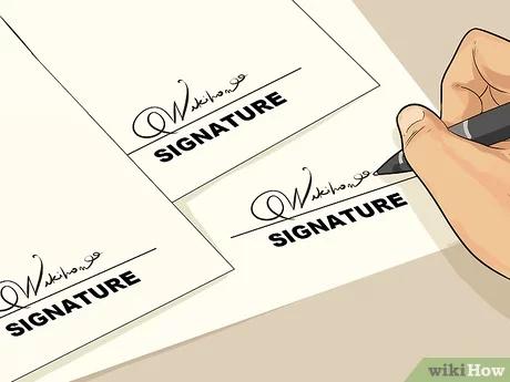صورة عنوانها Sign a Cool Signature Step 14