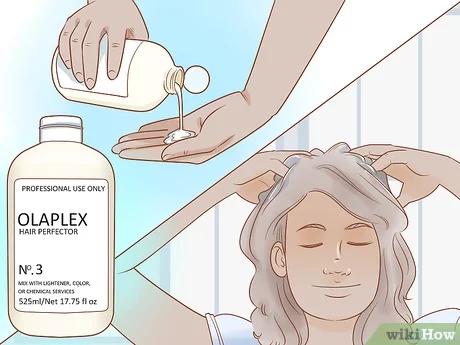 Step 2 ضعي أولابليكس رقم 3 واتركيه على شعرك لمدة 10-30 دقيقة.